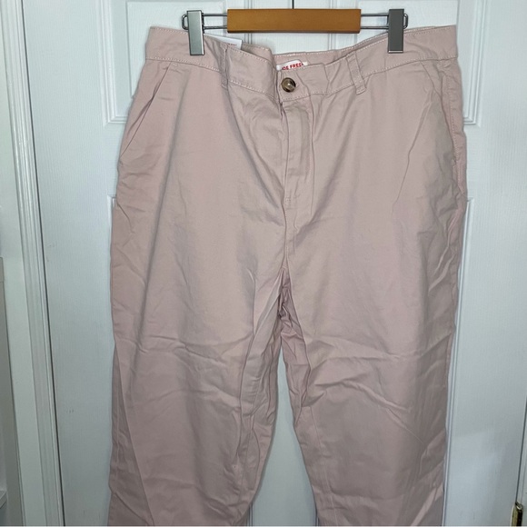 Joe Fresh BNWT pink cotton high waisted pants 16 - Picture 2 of 8
